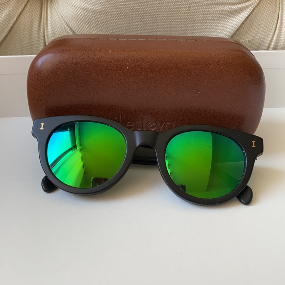 Illesteva Green Neon Leonard Sunglasses
